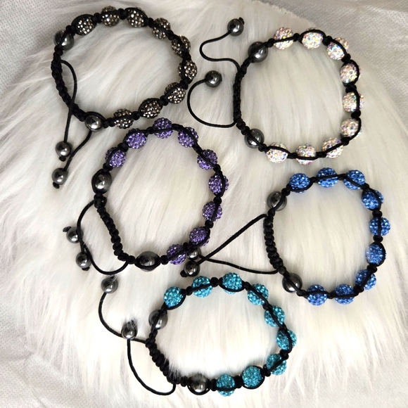 Shamballa crystal hematite bracelet - Picture 9 of 12